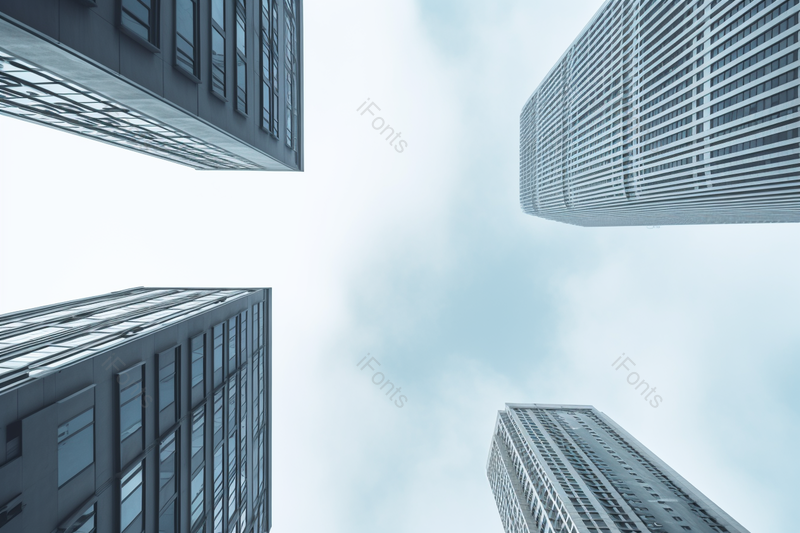 城市风光高楼建筑透视仰拍摄影图,高清,摄影图,摄影图片,图片大全,摄影图免费下载